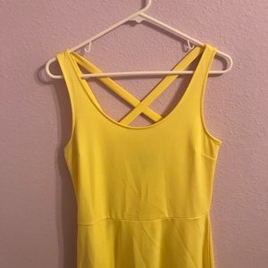 H&M Yellow Skater Dress
